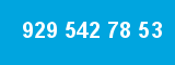 929 542 78 53 929 542 78 53